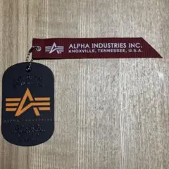 ALPHA INDUSTRIES ドッグタグ キーホルダー