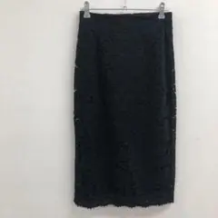 レースレディース 総レースタイトスカート 黒系 上品きれいめ◎