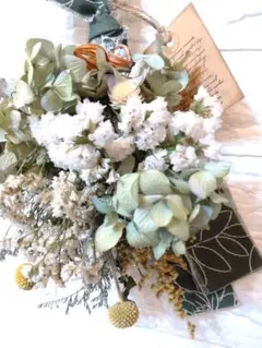 ドライフラワー スワッグ❀ 紫陽花❀インテリアのサムネイル