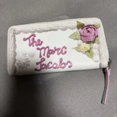 Marc Jacobs 花柄長財布 ホワイト/ピンクのサムネイル
