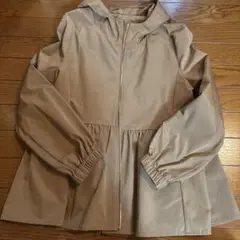 ベージュ フード付きジャケット Sサイズ