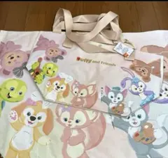 香港ディズニーランド　新品　ダッフィーフレンズ　ショッピングバッグ　２枚セット