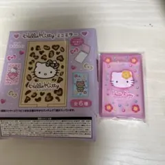 Hello Kitty ミニミラー レオパード柄 キティ ミニミラー
