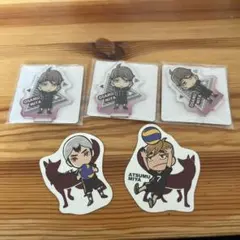 アクリルミニスタンド2 宮治3個 スシローランダムピック宮侑、北真介