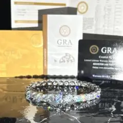 【本物だけが放つ、静かな迫力】モアサナイト テニスブレスレット｜GRA鑑定書付き ✨️最高級品✨️鑑定書付きモアサナイト5mm 16.51cm テニス