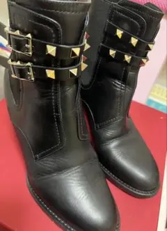 美品 ヴァレンティノ VALENTINO ショートブーツ38