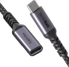 Type C 延長ケーブル USB 3.1 10Gb 100W/3A 1Mのサムネイル