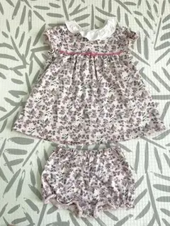 Bebe⭐︎花柄ワンピース、ブルマセット M80-9B
