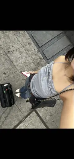 ホルターネックキャミソールグレートップス