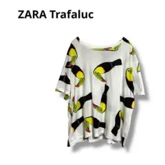 【ザラトラファルク】Tシャツ　カットソー　半袖　鳥柄　オニオオハシ　可愛い　M