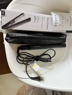 SALONIA ストレートヘアアイロン ネイビー　15mm