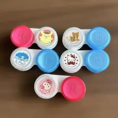 新品未使用　サンリオキャラクター　コンタクトレンズケース 5個セット