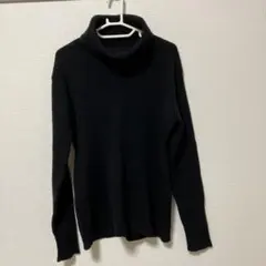 ブラック タートルネック セーター　厚手