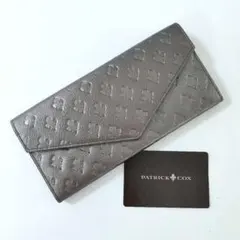 新品 PATRICK COX 長財布 シルバー メタリック 百合紋章 レディースのサムネイル