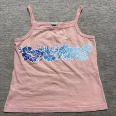 平成レトロ ROXY キャミソール ピンク 花柄 S ハイビスカス ギャルのサムネイル