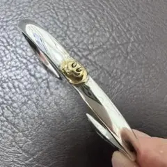 S925刻印 スターモチーフシルバーバングル メキシカンジュエリー