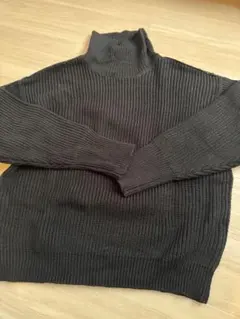 FREAK'S STORE 黒 タートルネック セーター サイズF