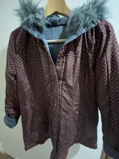 本物ダウンコートBurette ClubアウターM リバーシブルダウンジャケット