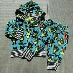 PARTY 動物柄 フード付きセットアップ　70 80