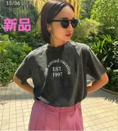 神戸レタス★新品★春名亜美さんコラボ/ロゴプリントカットソー半袖のサムネイル