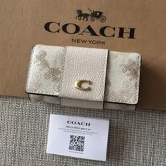 新品★COACH コーチ 定価19,800円 レザー 6連キーケース