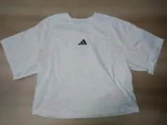 【美品】adidas アディダス クロップドTシャツ 白 XL レディースのサムネイル