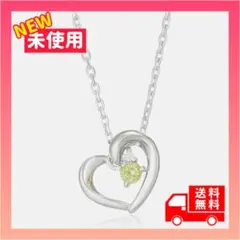 4℃ 8月 誕生石 ペリドット エターナル シルバー ネックレス ダイヤモンド