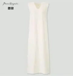 ユニクロ　マメクロゴウチ　エアリズムコットンブラワンピース　白　M