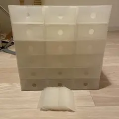 無印良品　ポリプロピレン小物収納ボックス6段　クリア　3個セット