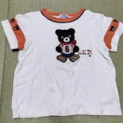 DOUBLE B クマ刺繍 Tシャツ 110cm