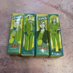 名探偵コナン ロッテ ガム 4本セット　横溝重悟　萩原千速