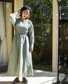 【値下げ】エヘカソポきりまるちゃんコラボ花柄シフォンワンピース