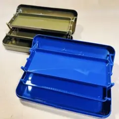 【中身無し】　カルディ ルアーチョコレート缶　２色セットのサムネイル