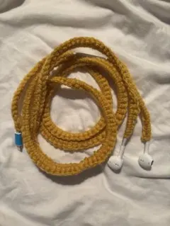 有線イヤホン 編み物 ハンドメイド lightning ライトニング