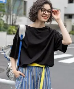 ■Niko and…【接触冷感】サラットドロストワイドTシャツ