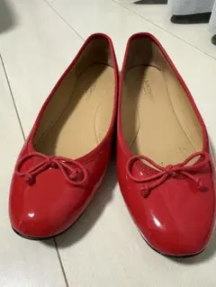 J&M DAVIDSON バレエシューズ　赤　サイズ37