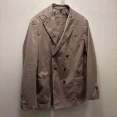 MADE IN ITALY 134 カジュアル ダブルジャケット ベージュ