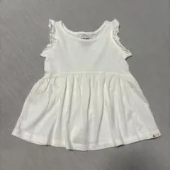 GAP フリル付きトップス ノースリーブ 12-18ヶ月 ホワイト 白