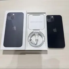 (美品) Apple iPhone 13 miniミッドナイト128GB 箱付き