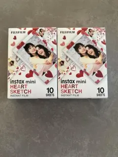 FUJIFILM instax mini HEART SKETCH 10枚入り