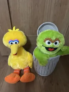 セサミストリート ビッグバード＆オスカー ぬいぐるみセットのサムネイル