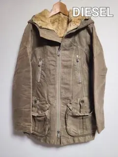 ディーゼル DIESEL モッズコート ライナー付 ボア 羽織 アウター XS