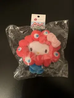 サンリオ×ミャクミャク　カラビナマスコット　キティ会場限定品