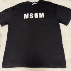 MSGM ロゴプリント 半袖Tシャツ ブラックのサムネイル