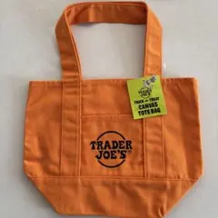 Trader Joe's キャンバスミニトートバッグ　オレンジ　ハロウィン