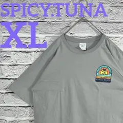 USA古着SPICY.TUNA ビックプリントXLゆるダボファッションTシャツ