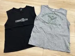 COMME CA ISM タンクトップ グレー タンクトップ 2枚セット 120