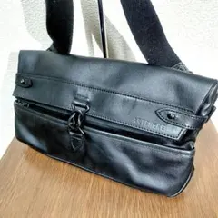 ​【豊岡鞄】アートフィアー ARTPHERE ボディバッグ ブラック レザー