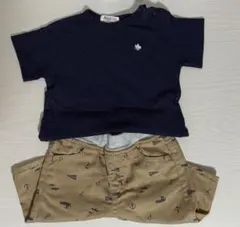 POLO Baby ベビー服 上下セット 80cm ネイビー ベージュのサムネイル