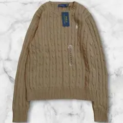 【新品タグ付き】現行タグ ポロラルフローレン ケーブルニット コットン